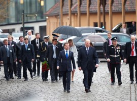 Dmitry Medvedev’s two-day state visit to Norway has begun